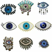 large embroidery big eyes cartoon patches for clothing ca 46