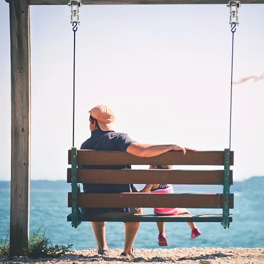 Вращающийся на 360 градусов гамак для йоги стул песочница качели крюк вешалка