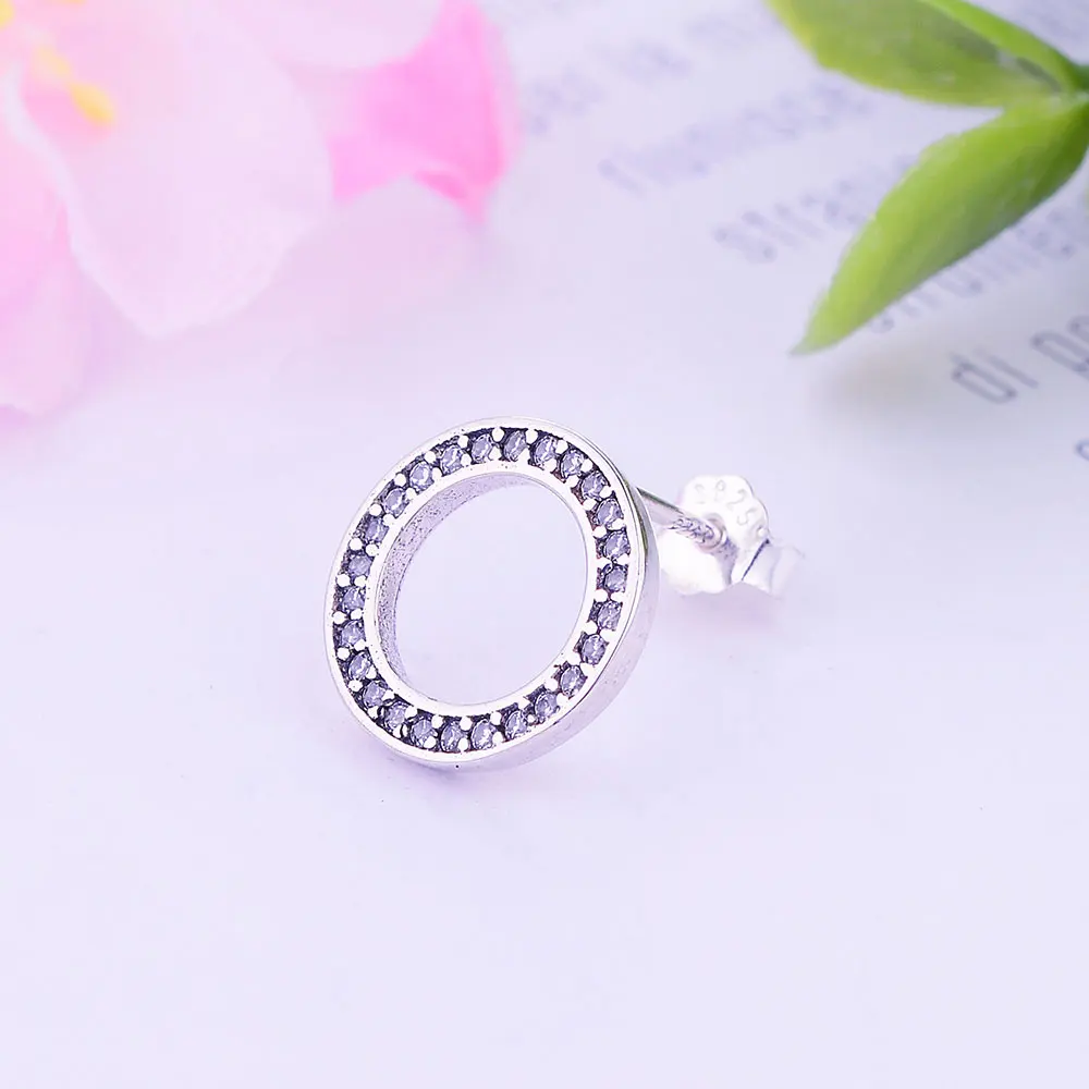 Оптовая продажа цена навсегда серьги гвоздики с прозрачными камнями