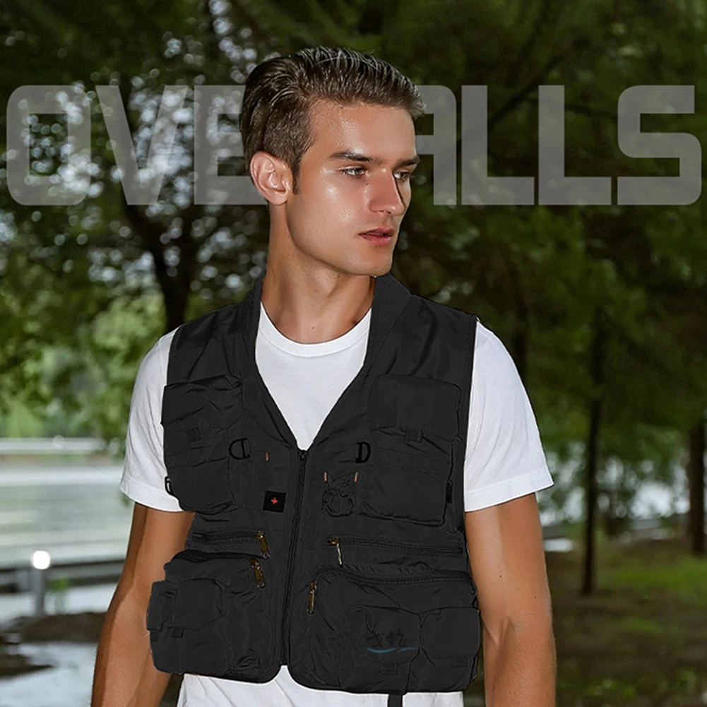 Жилет рыболовный с несколькими карманами для взрослых и детей |