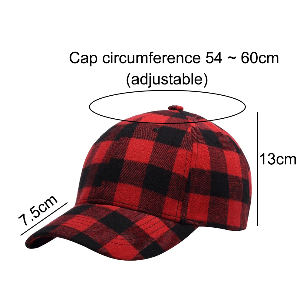 

Fashion Men Women Plaid Baseball Cap Visor Hat Adjustable Outdoor Sports Sunhat Baseball Cap hat Sports Sunhat Baseball Cap hat