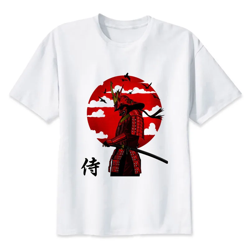 Samurai samura Футболка мужская повседневная короткая футболка модные футболки с