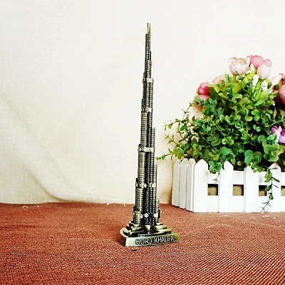 Diamond Bronze Strongwell креативная модель Бурдж халифа, металлические украшения для дома, аксессуары, фигурки, миниатюры, украшение, подарок на день рождения - Цвет: Diamond Bronze