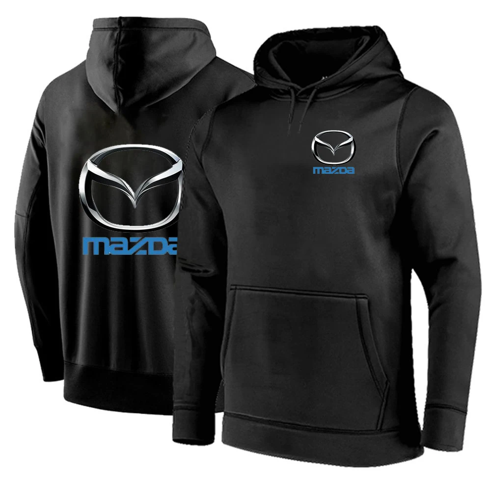 

Толстовка мужская с логотипом Mazda, Свитшот из чистого хлопка в стиле панк, худи с длинным рукавом, теплый свитшот, Сделано с принтом, весна
