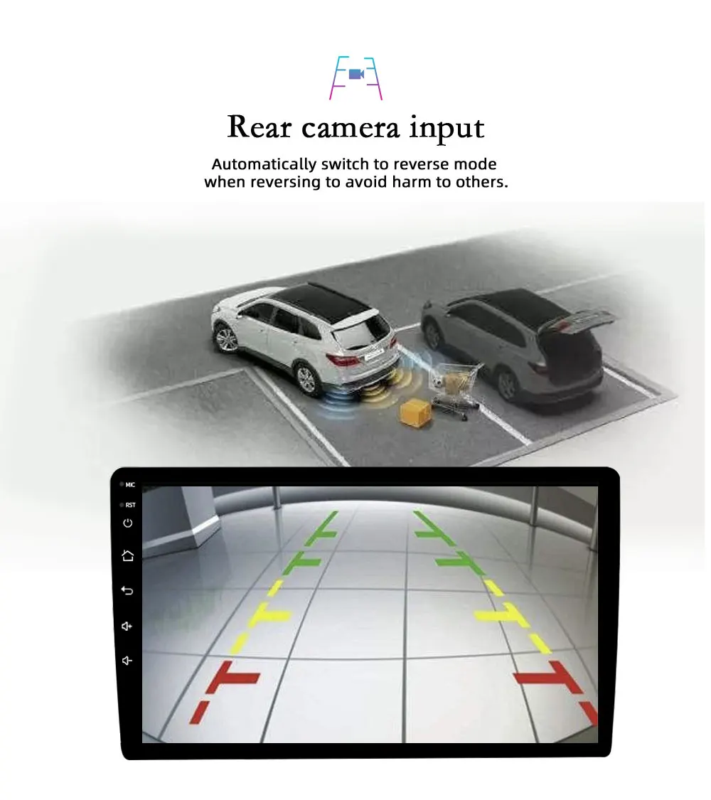 

REAKOSOUND 2Din 9" Car Multimedia Player Android Car Stereo Radio 2G add 32G Bluetooth WIFI Audio Mirrorlink MP5 Player Radio