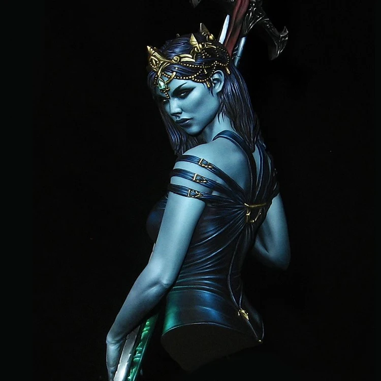 Масштаб 1/10 неокрашенный бюст из смолы Леди озера|Наборы для сборки моделей| |