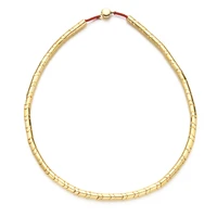 new luxury retro brand party jewelry necklace heavy chain rope wedding jewelry gold color choker collar big beads diy gift