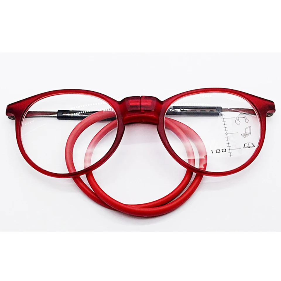 

Neck Hanging Reading Glasses Unisex Magnet Reading Glasses Women And men Adjust Presbyopia Eyeglasses+1.00+1.25+1.50+1.75+2.00