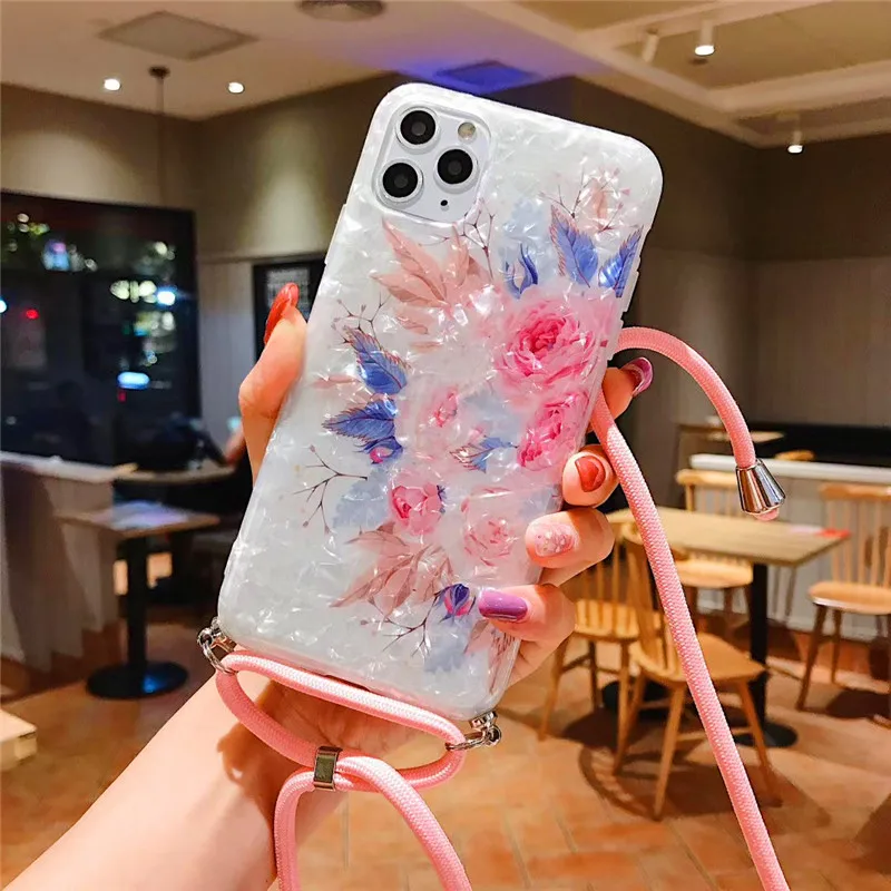 Подходит foriPhone11pro мобильный телефон натуральная основа цветок кластера мягкое