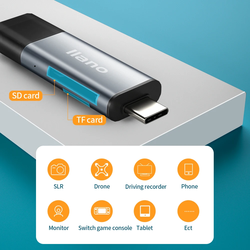 LLANO Горячая USB 2 0 SD кард ридер TF/Micro SD/Micro USB/Type C смарт типа OTG флеш накопитель