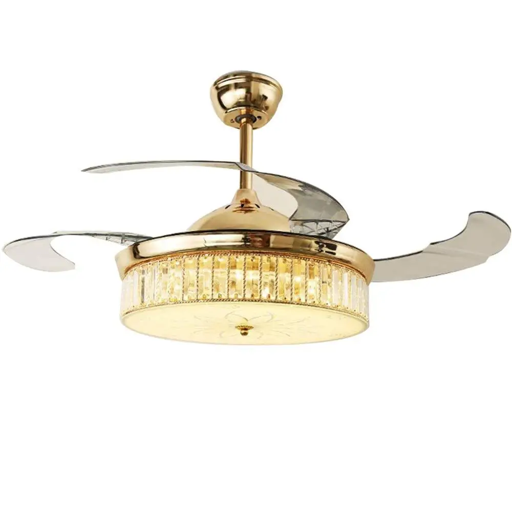 42 дюймовые потолочные вентиляторы 4 выдвижные лопасти светодиодный потолочный