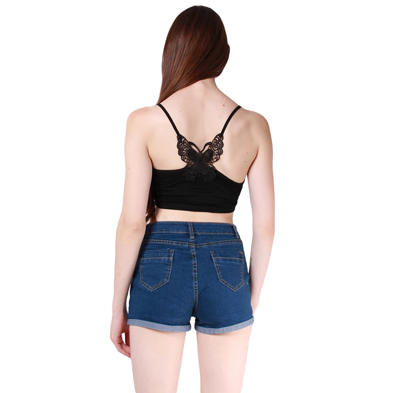 Без бретелек Топ Для женщин Бандо на резинке укороченный топ бюстье Женский