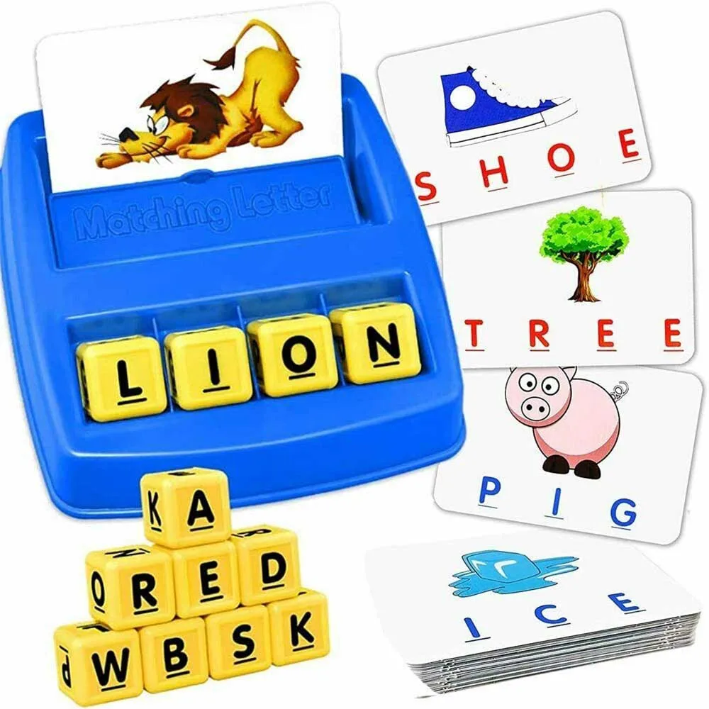 

Kid Matching Letter Game Spelling Reading Educational Learning Child Board Toy