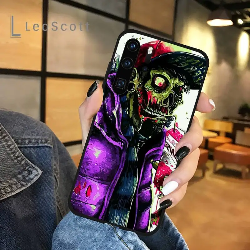 

Doodle biochemical weapon gas mask Phone Case For Huawei honor Mate P 9 10 20 30 40 Pro 10i 7 8 a x Lite nova 5t Soft silicone