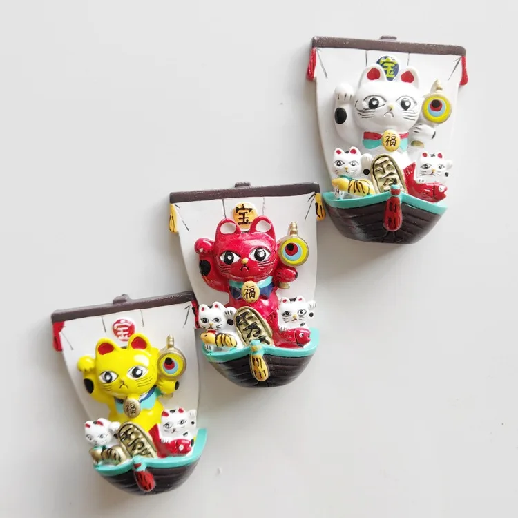 Магниты на холодильник туристический сувенир Япония сокровище корабль Фортуна