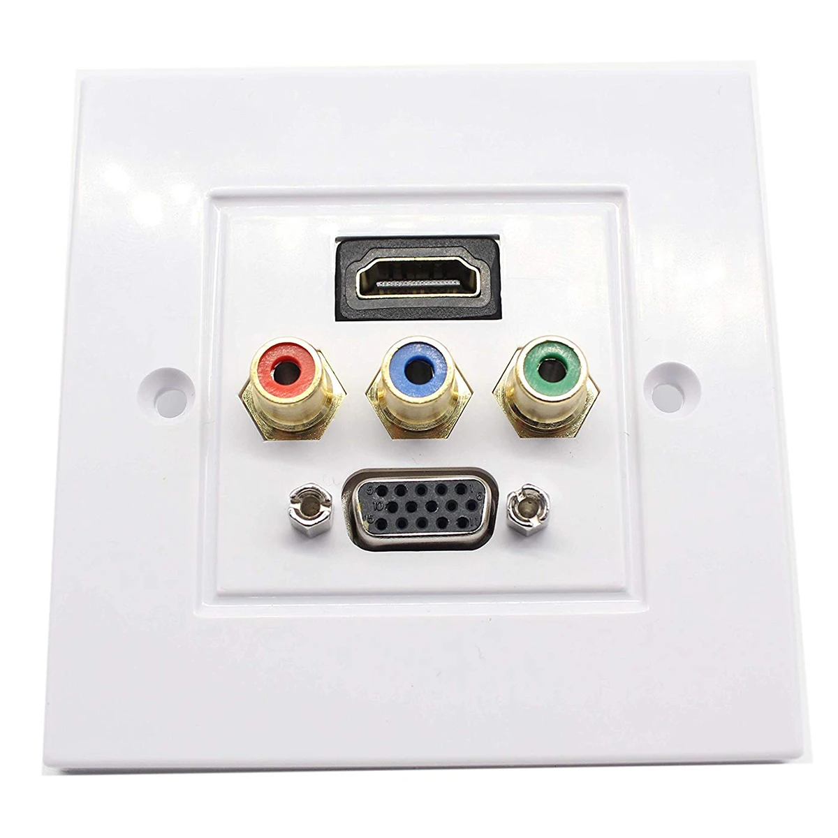 HDMI VGA 3RCA AV настенная пластина композитный видео и аудио адаптер розетка для
