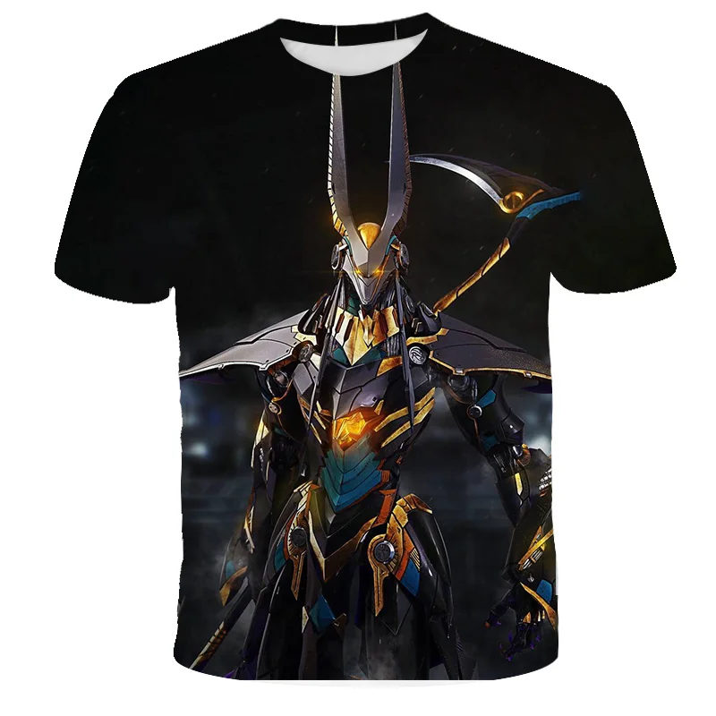Летняя футболка Anubis с 3D рисунком черные топы коротким рукавом и круглым вырезом
