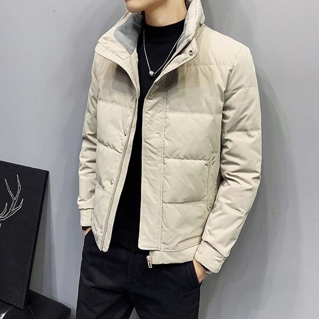 

Новое зимнее свободное мужское теплое пальто, зимнее черное пальто