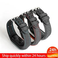 silicone smart watchband for xiaomi mi band 6 mi band 3 4 sport watch band replacement beacelet belt mi band 4 5 6 wirst strap