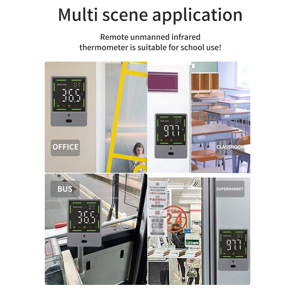 Настенный инфракрасный мини термометр Бесконтактный комнатный настенный для