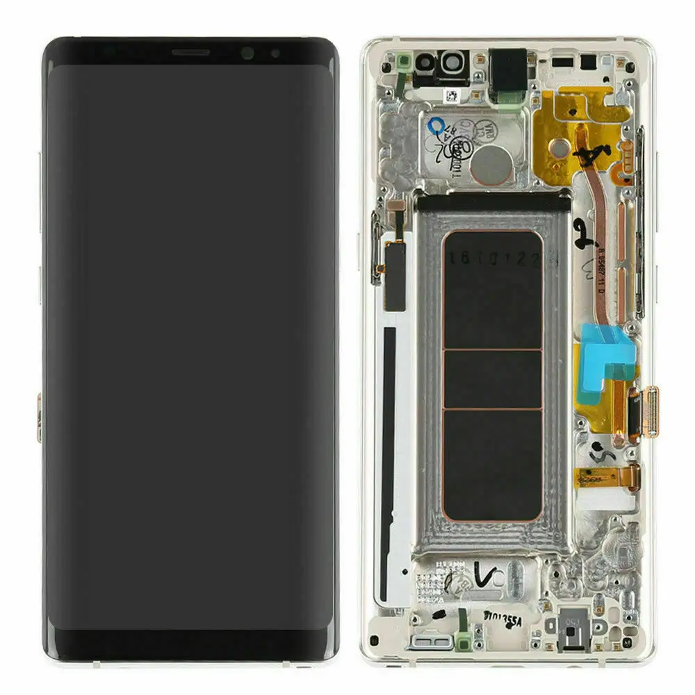 AMOLED дисплей с тенью для SAMSUNG Galaxy NOTE8 lcd N950 N950F дисплей сенсорный экран Запасные части+ рамка - Цвет: With Gold Frame