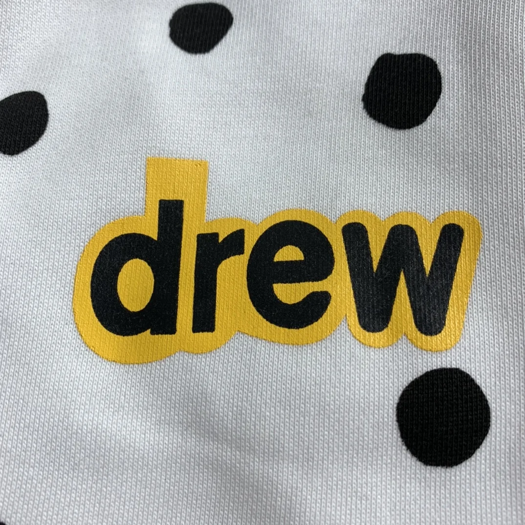 

21ss Drew House Black Dot Print Casual Shorts Men's Hip hop Short Justin Bieber Drew House High Quality Cotton Shorts Streetwear