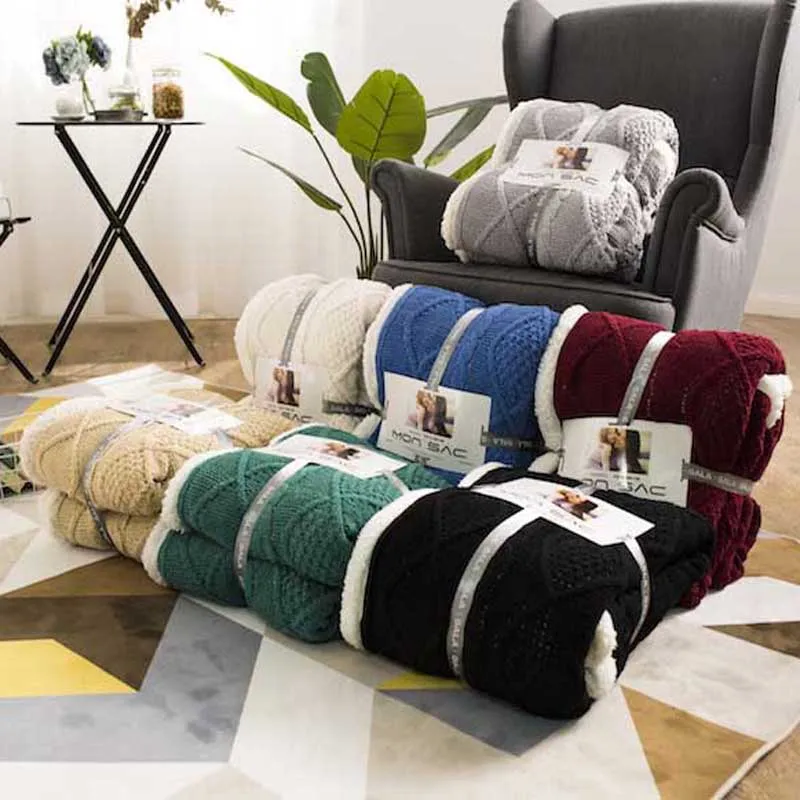 Winter Super Thick Newborn Baby Student Dormitory Warm Comforter Blanket Journey Hiking Beach Sunscreen Cape Drop Shopping | Дом и сад