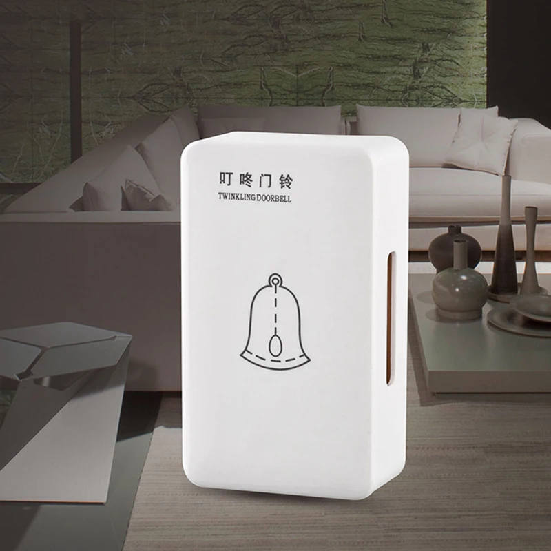 

1pcs Doorbell AC 220V Wired White Door Bell Chime For Home Office Hospital Access System Hotel Security Access Control System