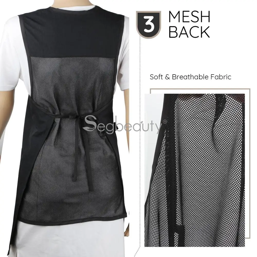 Segbeauty стильный халат без рукавов накидка для резки рабочая форма стрижки волос