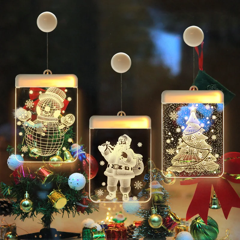 

2020 new products Christmas lights holiday decoration room layout modeling star lights 3d night can be customized neon