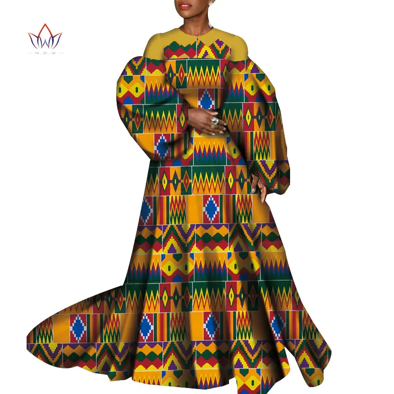 African Dresses For Women 2020 African Africa long Clothing Fashion Designs Dashiki African Wax Prints For Women Clothing WY7332