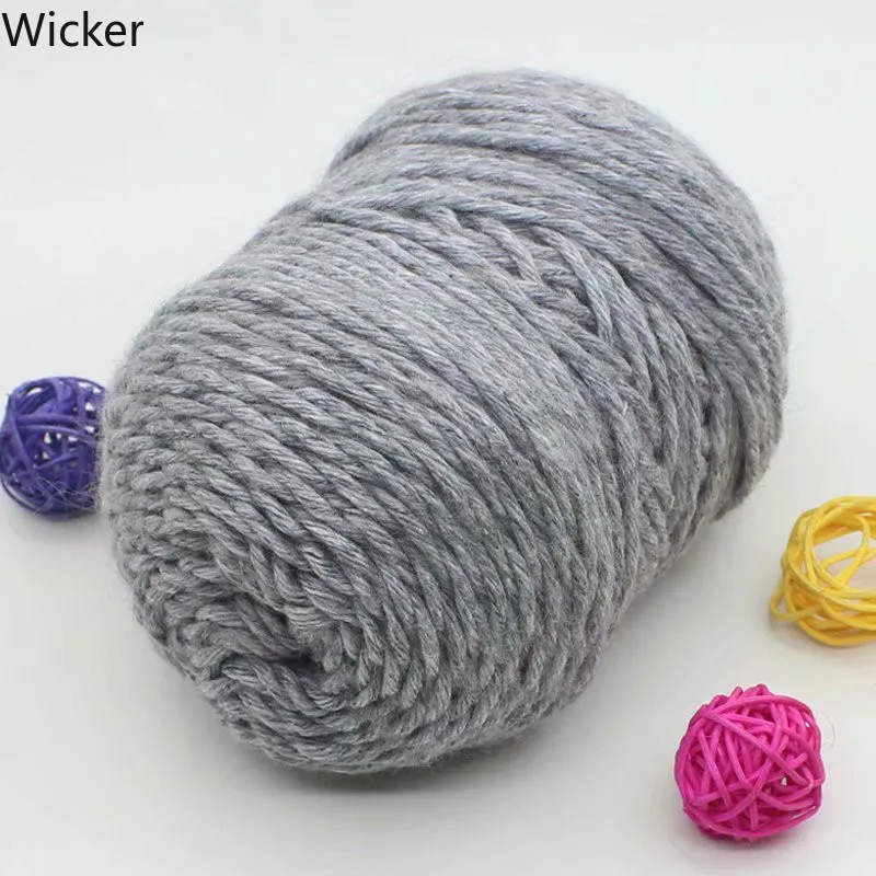 Смешанная шерстяная пряжа 100 г разноцветная для ручного вязания свитера шапки