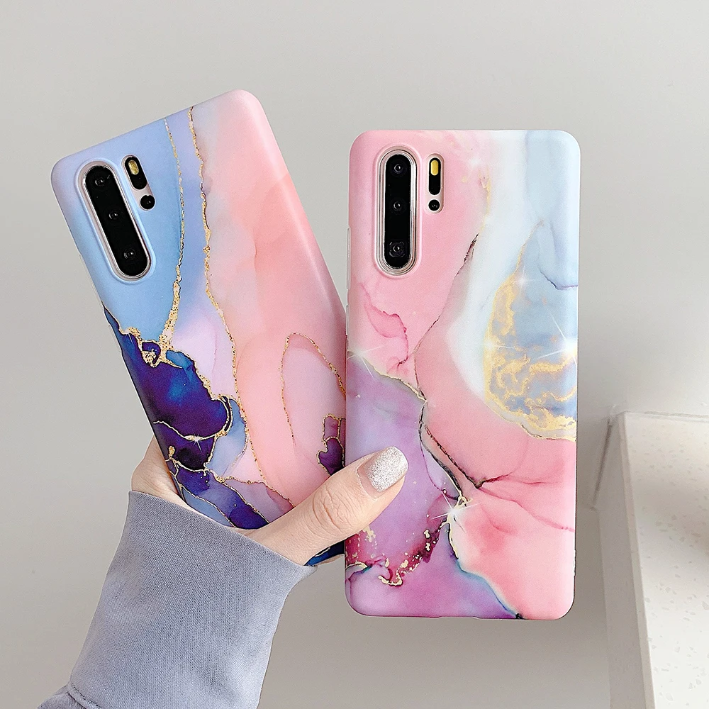 Классический Мраморный чехол LOVECOM для телефона Huawei P40 P30 P20 Mate 30 Pro Lite 20 мягкий IMD в
