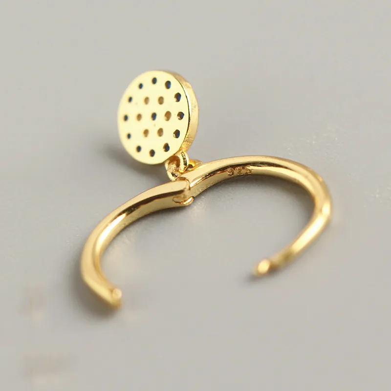 INZATT Настоящее серебро 925 пробы талисман голубой циркон Глаза зла серьги кольца