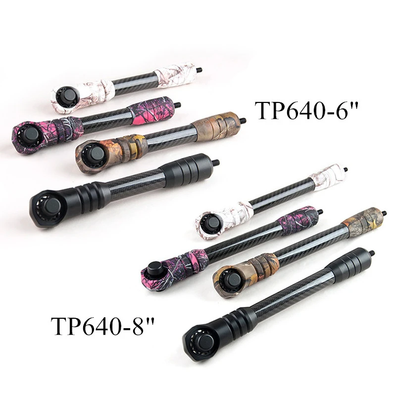 Стрельба из лука блочный лук стабилизатор 6/8 дюймов амортизатор демпфер 3k чистый