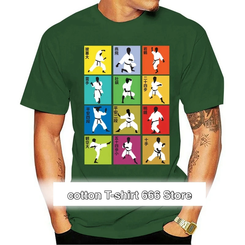 

Shotokan-Camiseta de kar para hombre, camiseta de манга corta de algodón, ropa de Street de verano