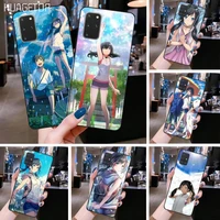 huagetop weathering with you anime luxury phone case for samsung s20 plus ultra s6 s7 edge s8 s9 plus s10 5g lite 2020