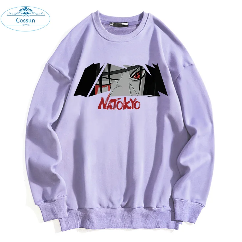 

COSSUN Hot Anime Sasuke Uchiha Itachi Natokyo Printed Cotton Soft Wearing Fashion Hoodies Harajuku Unisex Sweatershirt