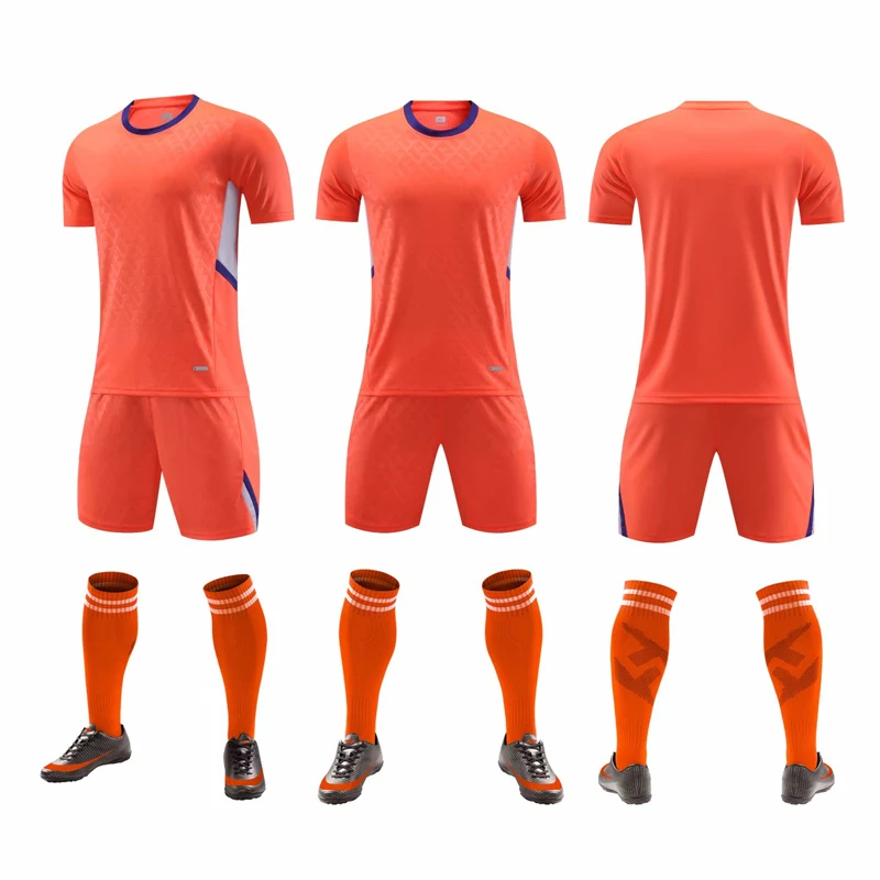 Трикотажные комплекты для футбола без рисунка детей и взрослых тренировочные
