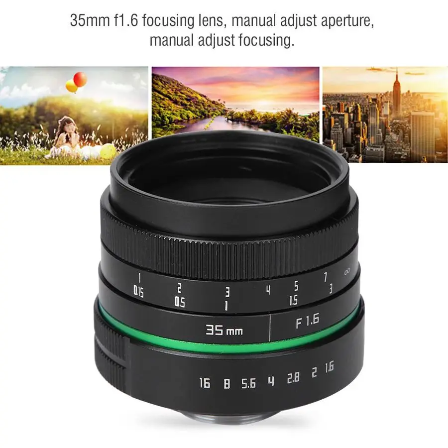 Объектив lente para 35 мм F1.6 C для объектива APSC Foucsing с переходным кольцом камер Sony