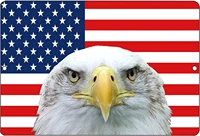 tactical usa american eagle flag metal tin sign wall decor man cave bar us united states