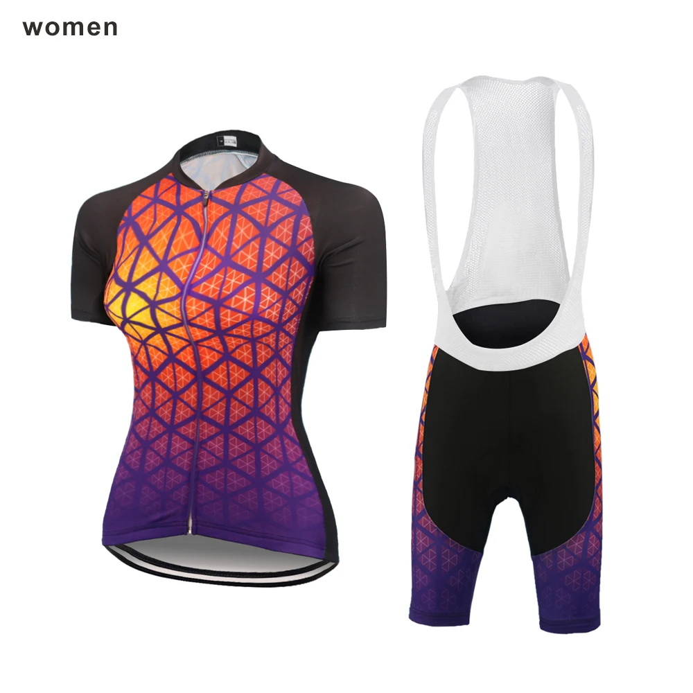 Новые женские комплекты трикотажных изделий для велоспорта Джерси горного