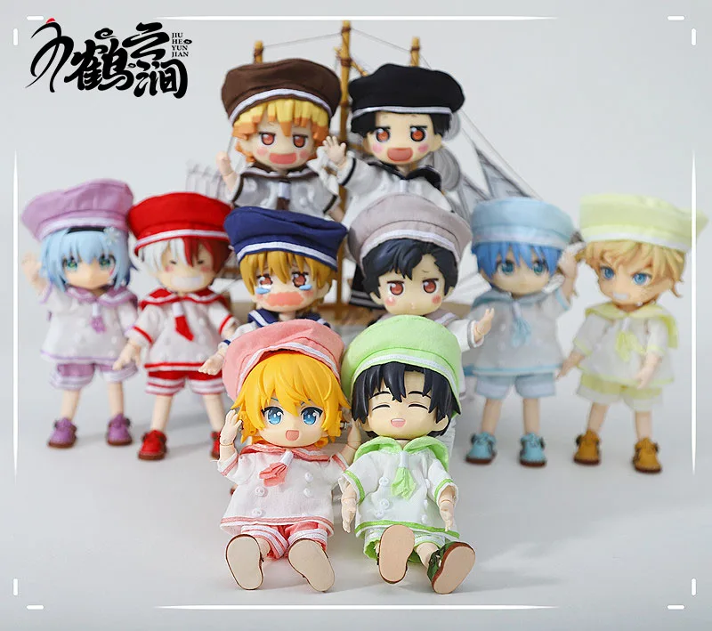 

Ob11 Doll Handmade Clothes Sailor Suit With Hat Obitsu11, GSC, Molly YMY P9 Doll