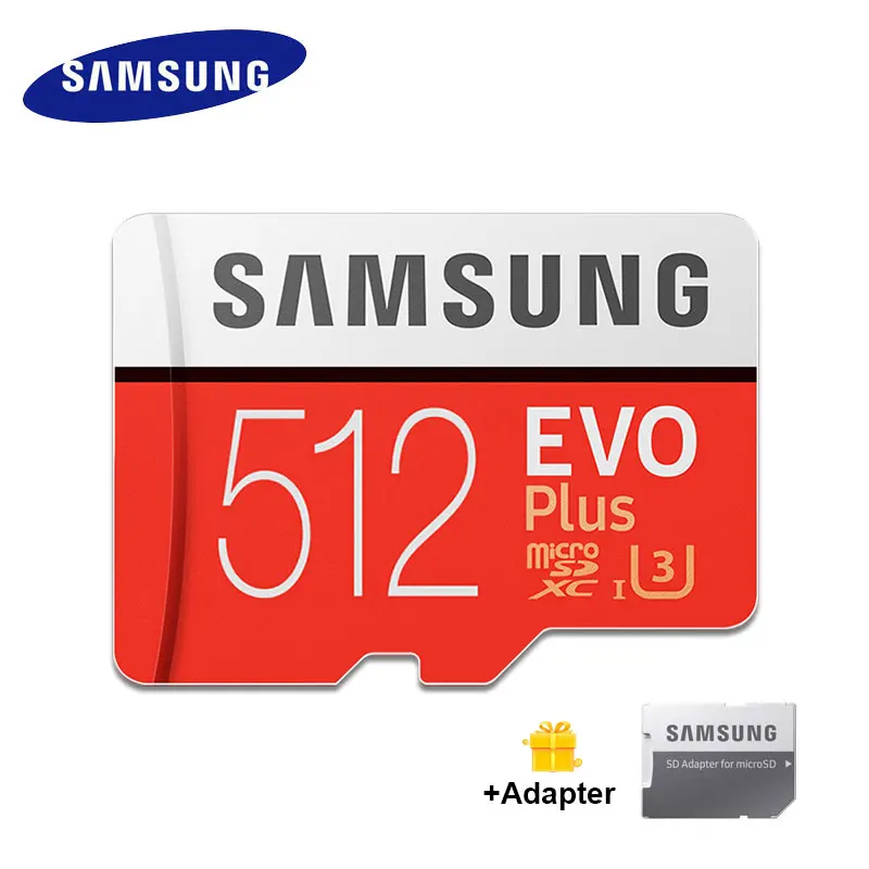 Эксклюзивная Роскошная Карта SAMSUNG EVO + Plus красная и белая карта памяти microSD 256 ГБ 128