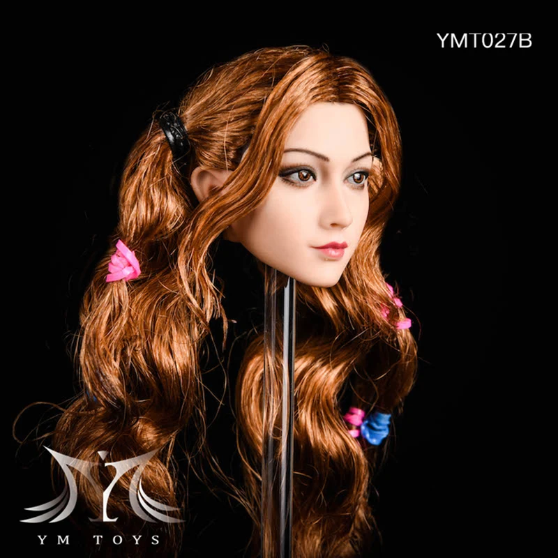 1/6 весы Красота Девушка голова резьба женская лепить для 12 дюймов фигурку тела DIY