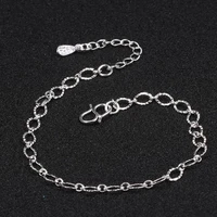new fashion exquisite small egg shaped ankle chains 925 sterling silver simple chain anklets for women jewelry anklet bracelet