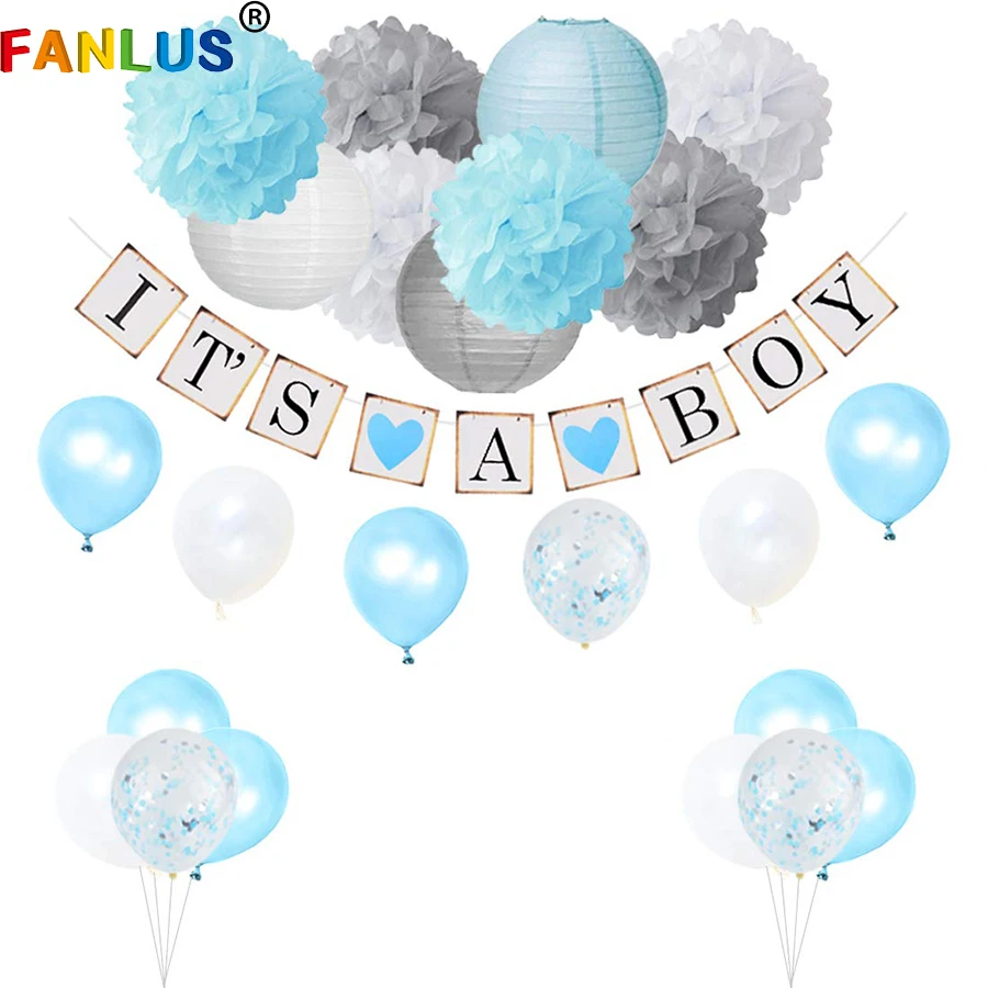 41 шт./компл. белый фестиваль бумажные фонари воздушные шары украшения для первого