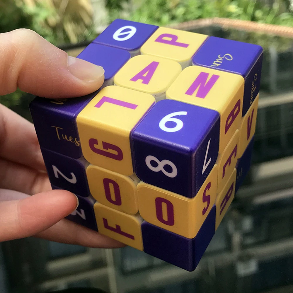 Магический куб 3x3x3 neo magico cubo календарь печать время скорость головоломка игрушка