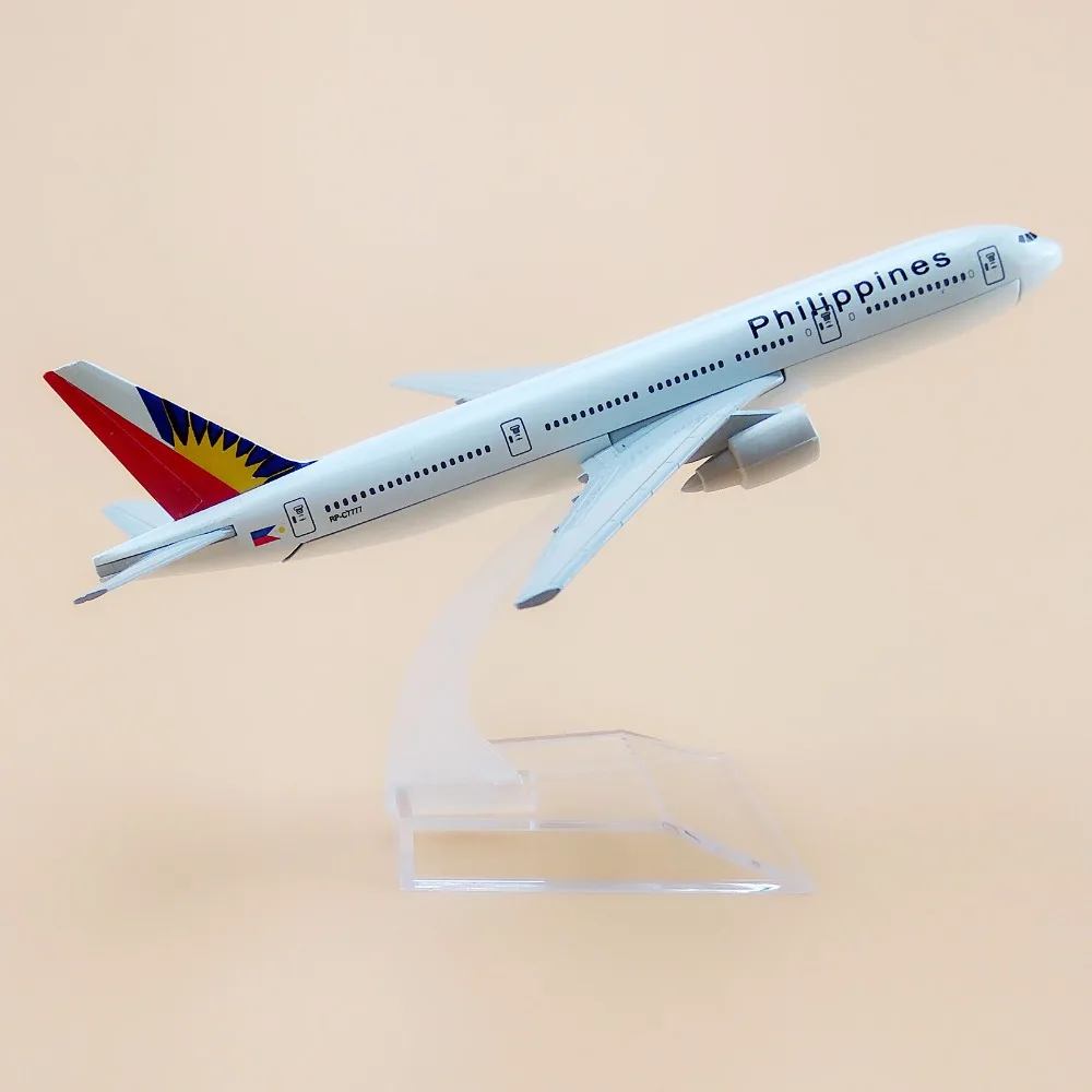 16 см Air Филиппины B777 Boeing 777 дыхательные пути авиакомпаний металлический сплав