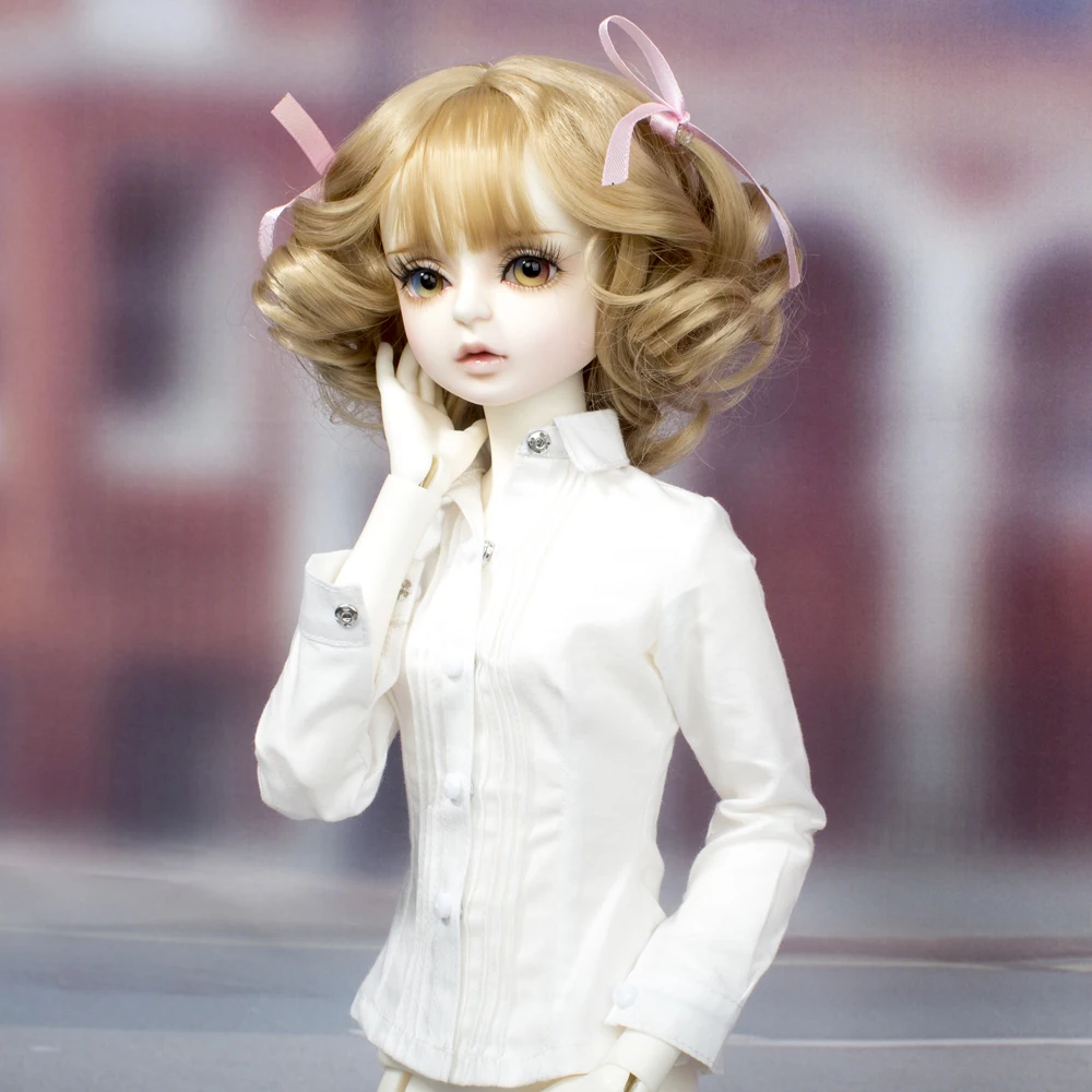 Aidolla кукольный парик, короткие кудрявые парики для 1/3 1/4, BJD куклы, цвет загара, парики на ура